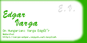 edgar varga business card